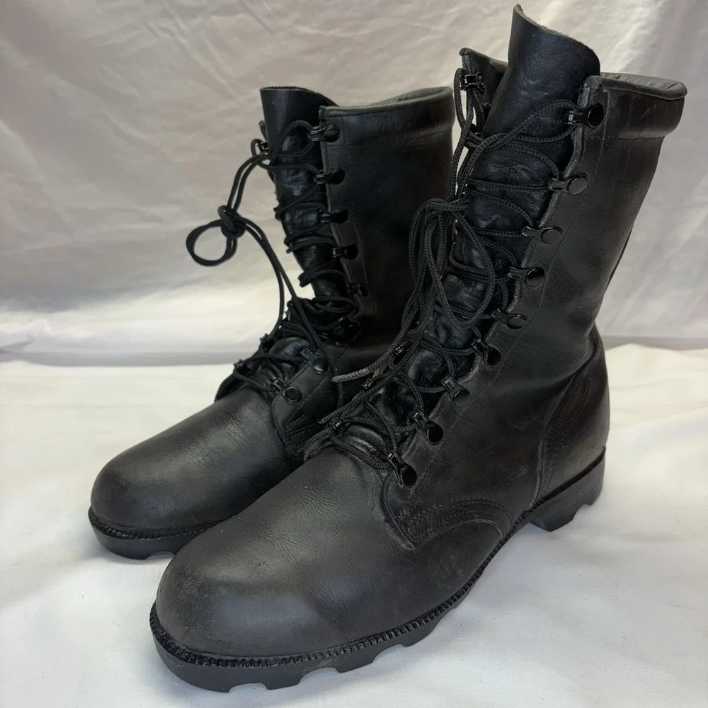 Vintage 1989 USGI RO Search Military Jungle Leather Combat Boots Men's US 9.5 D